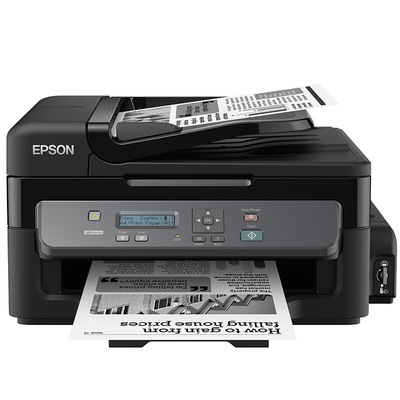 爱普生（EPSON）M201喷墨打印机一体机复印扫描三合一办公商用有线连供黑白墨仓式打印