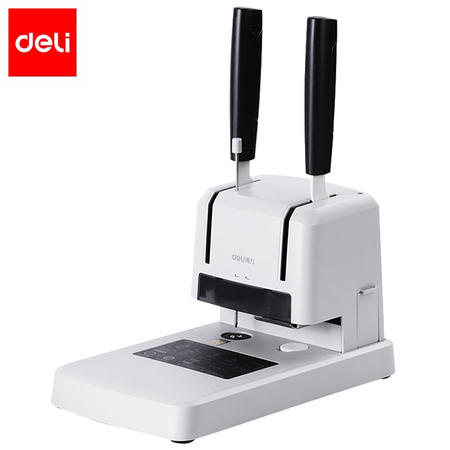 【联盟】得力(deli)3878s财务凭证装订机 会计手动打孔自动切割铆管