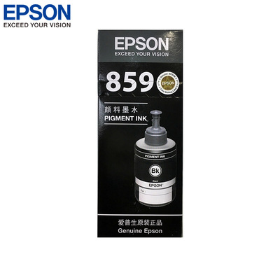 爱普生EPSON T8591黑色墨水适用M105/M205/L605/L655/L1455打印机 T859 黑色（单只装）